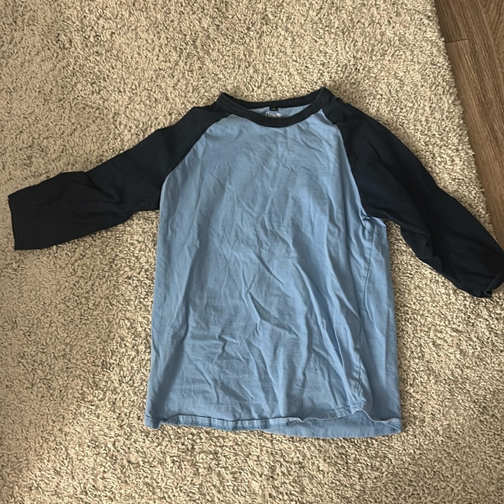 Classic blue 90s baseball tee
